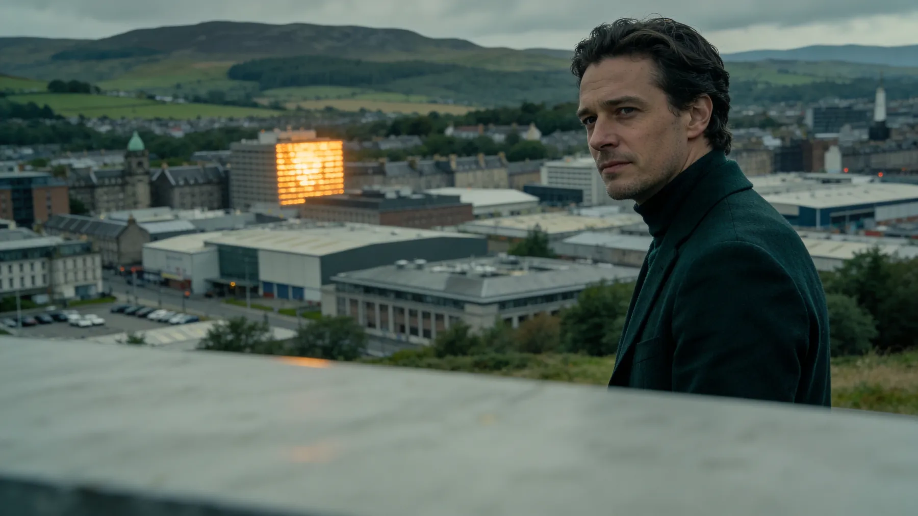 A Scottish landscape giving way to a city, suggesting nationwide coverage