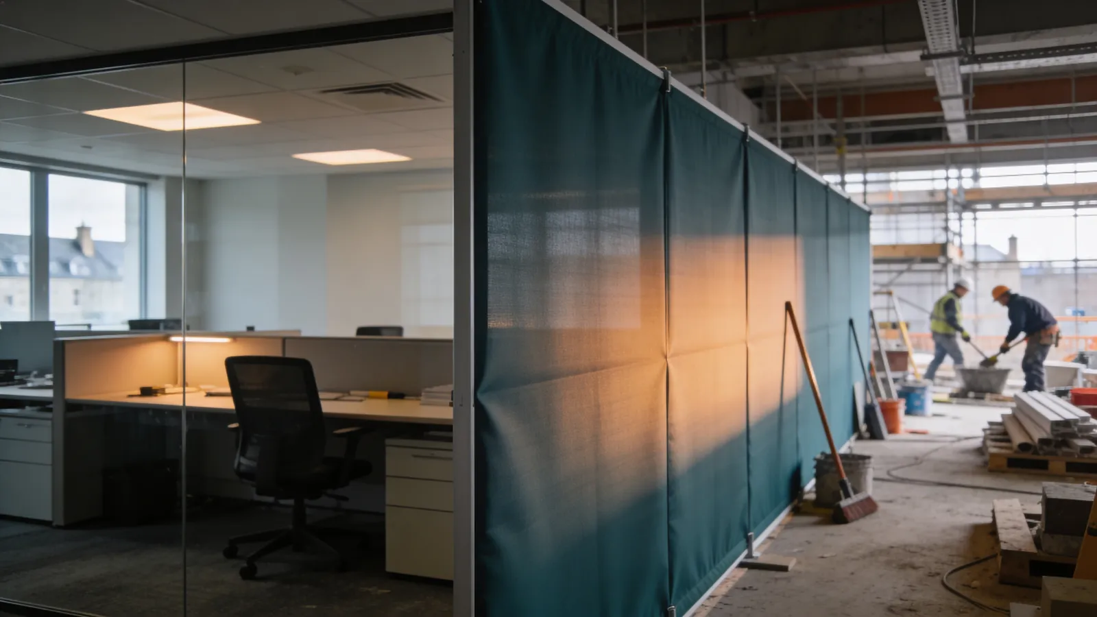 Dust protection on occupied sites: keeping the build contained